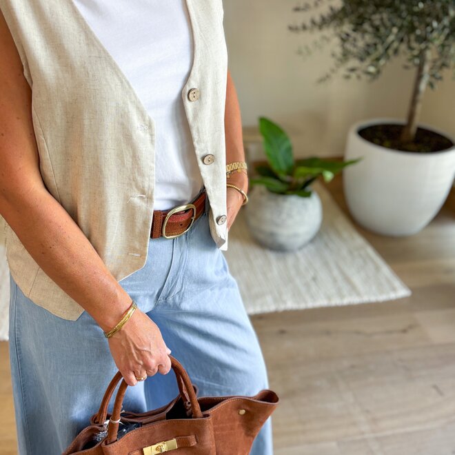 Sandy beach gillet beige