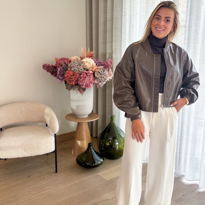 Cacao Leather Jacket