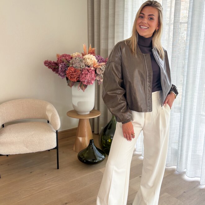 Cacao Leather Jacket