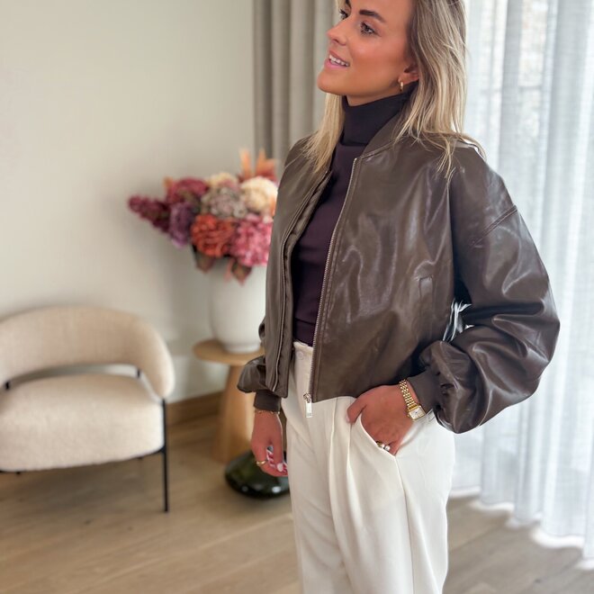 Cacao Leather Jacket