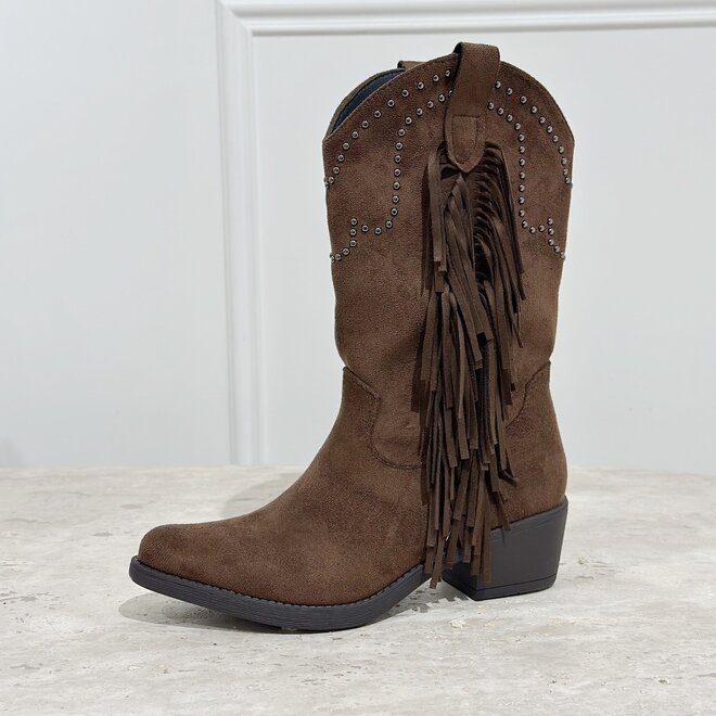 Western boots brown