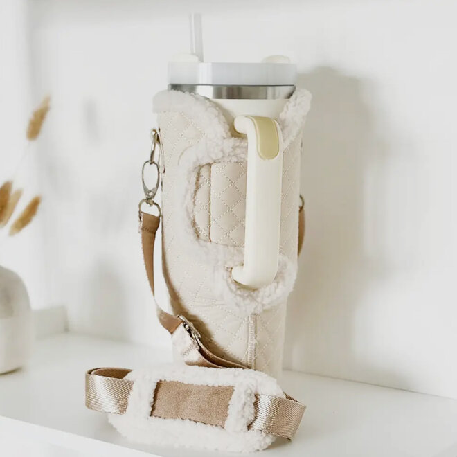 Tumbler draagtas cotton crème