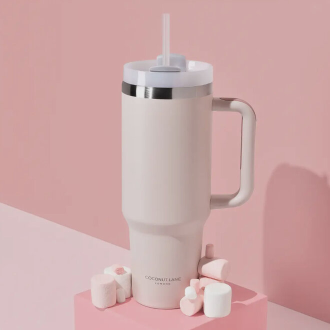 Thermo beker marshmallow pink