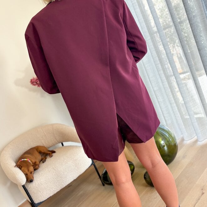 Don't talk behind my back Blazer Burgundy