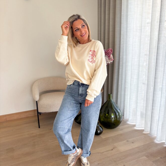 Slouch & taper jeans blue edge