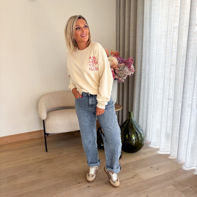 Slouch & taper jeans blue edge