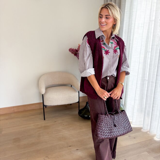 Cocoa flare brown jeans