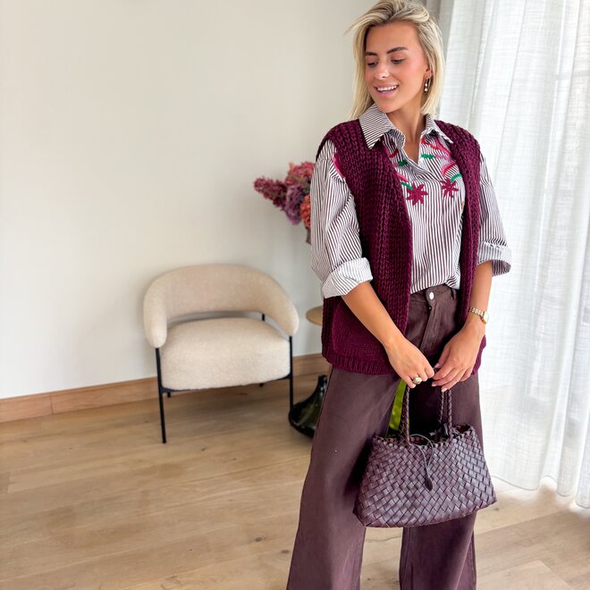 Cocoa flare brown jeans