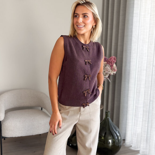 Bow me Up Debardeur Brown