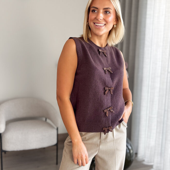 Bow me Up Debardeur Brown