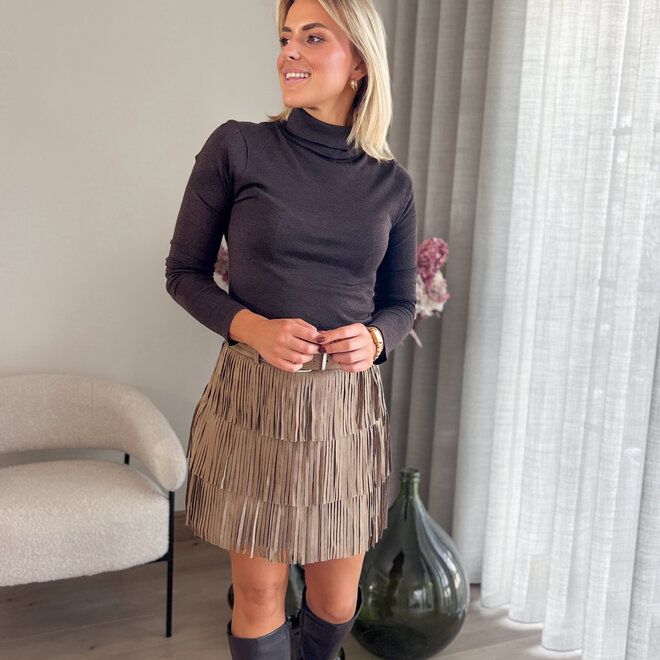 Frinch & flow skirt taupe