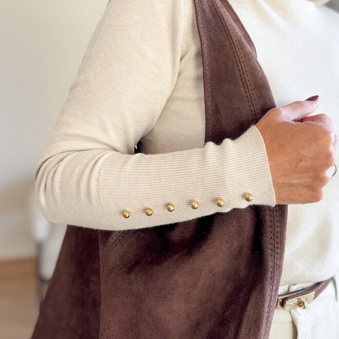 Nora Suede Handbag Brown