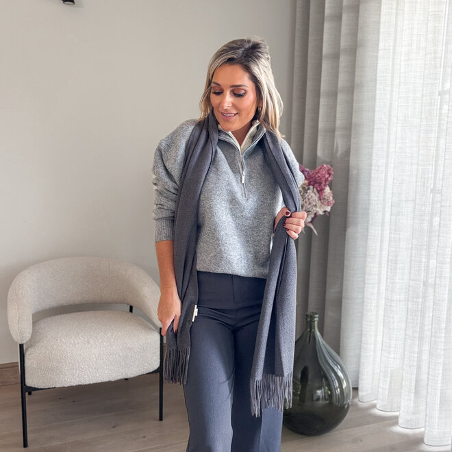 Autumn Scarf Dark Grey