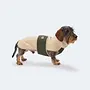 Dog Fleece Coat Theo Beige L