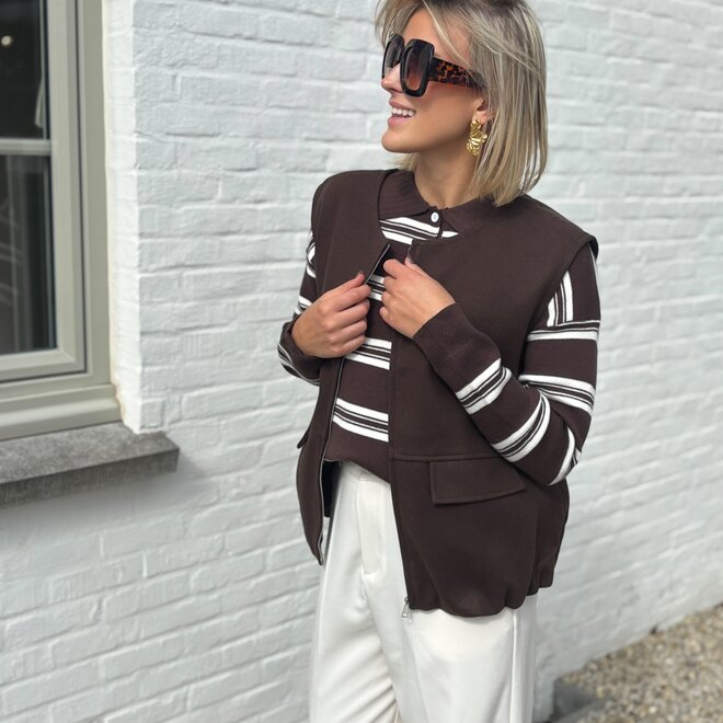 Juliette body warmer Brown