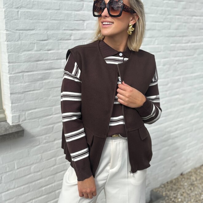 Juliette body warmer Brown