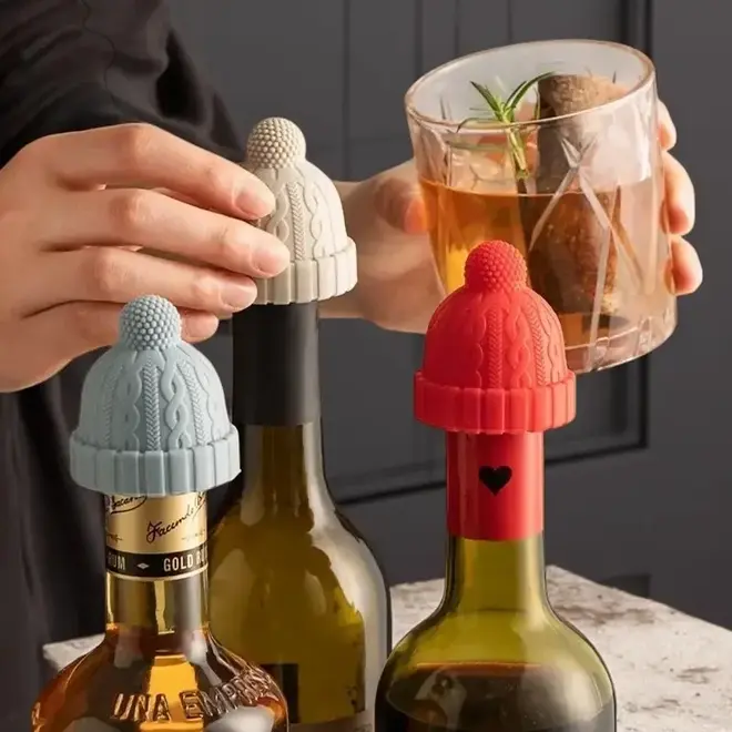 Bottle Stopper Cap Red