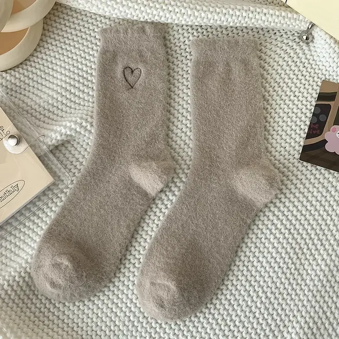 Velvet Heart Socks Greige