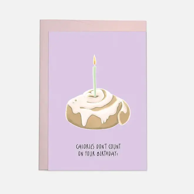 Wenskaart Calories don't count