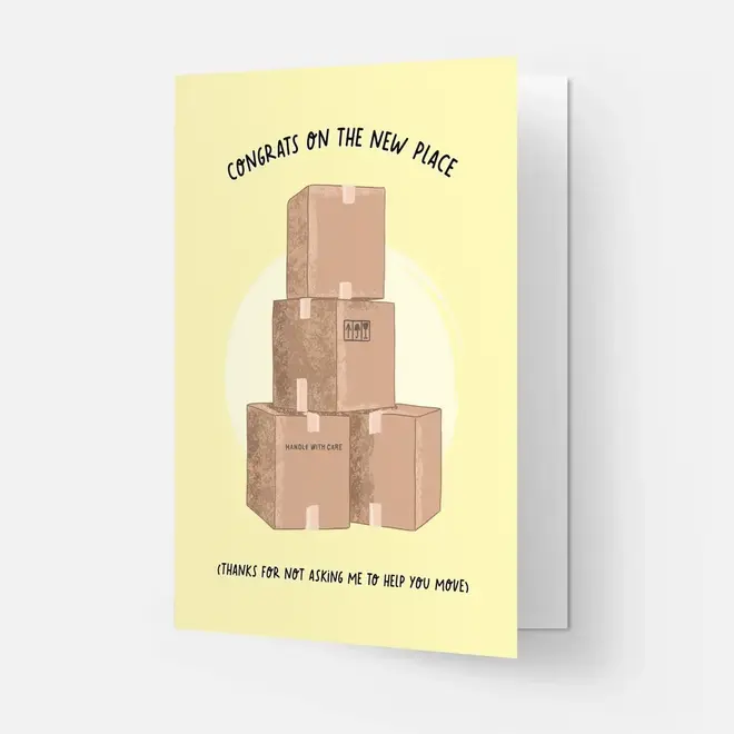 Wenskaart Happy new home