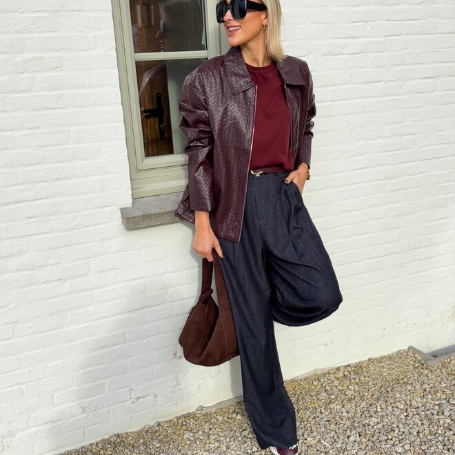 Twist & rebel jacket burgundy