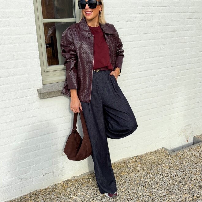 Twist & rebel jacket burgundy