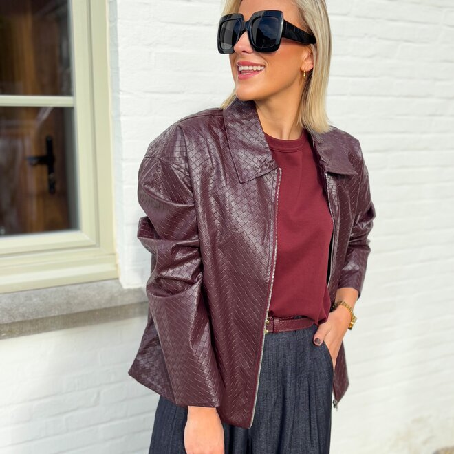 Basic T-shirt burgundy