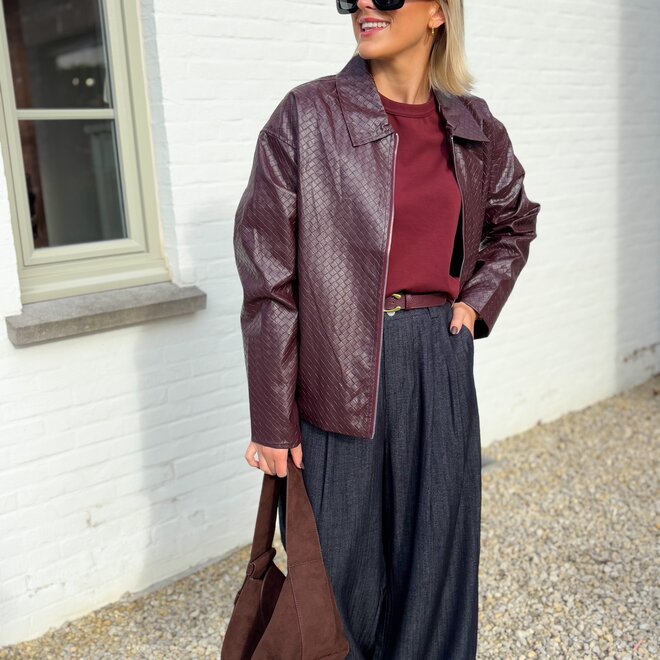 Basic T-shirt burgundy