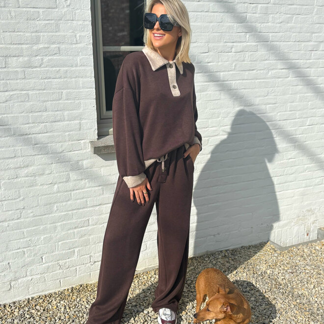 The runway set brown