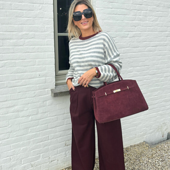 Midnight Romance Trouser Burgundy