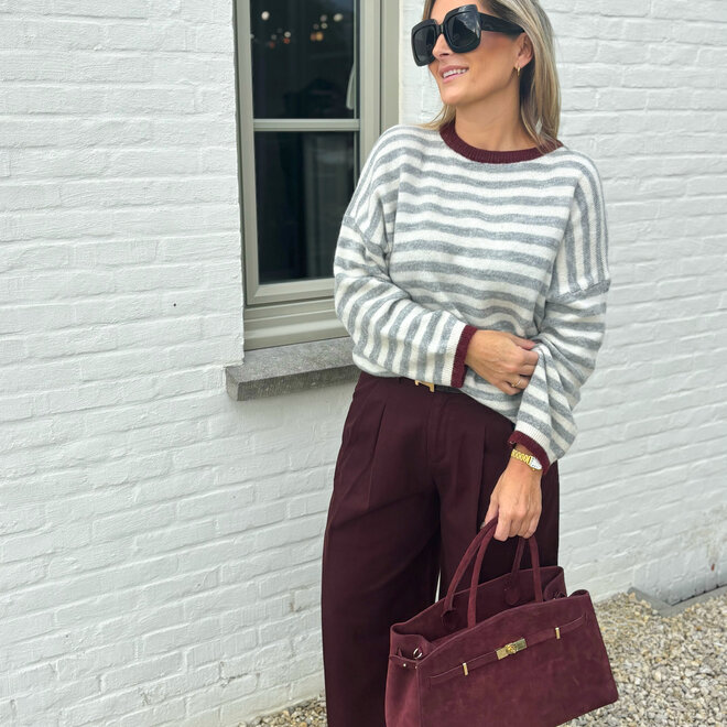 Midnight Romance Trouser Burgundy