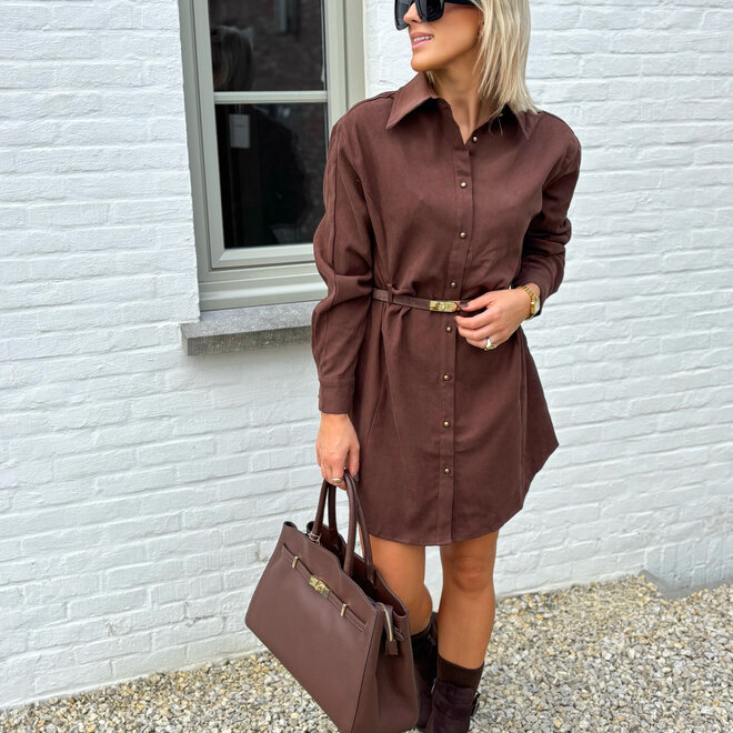 Ribbed Cinnamon Dress