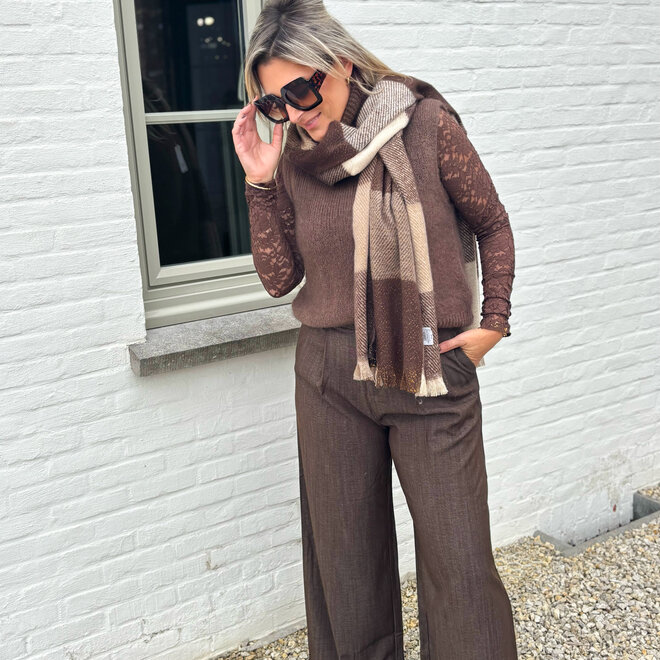 No sleeves just love Debardeur Brown