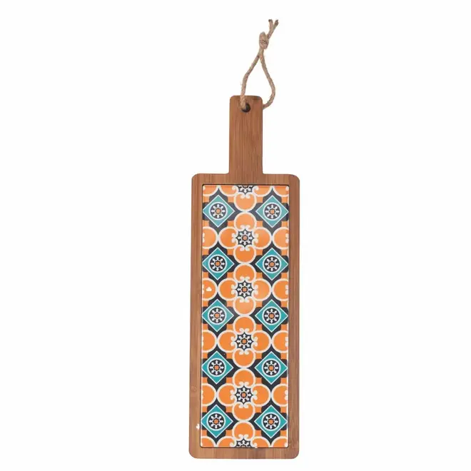 Cutting Board Set with Oil Can and Bread Knife – Blue