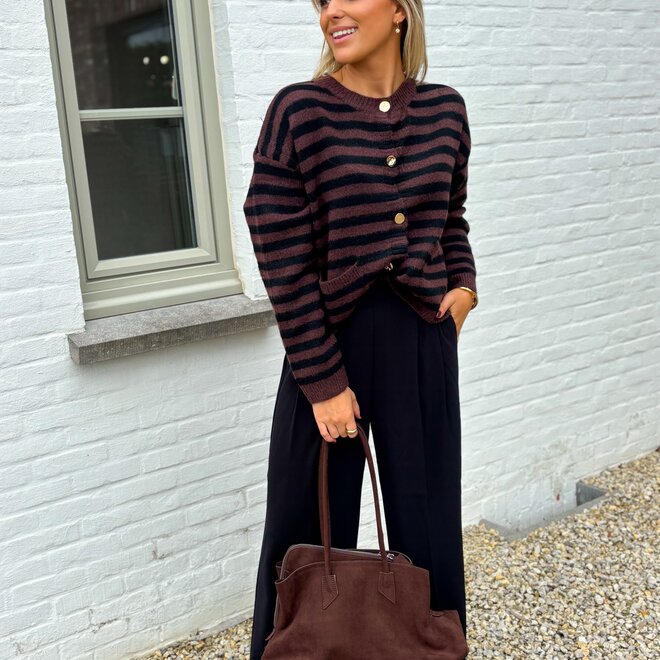 Classic fold trouser black