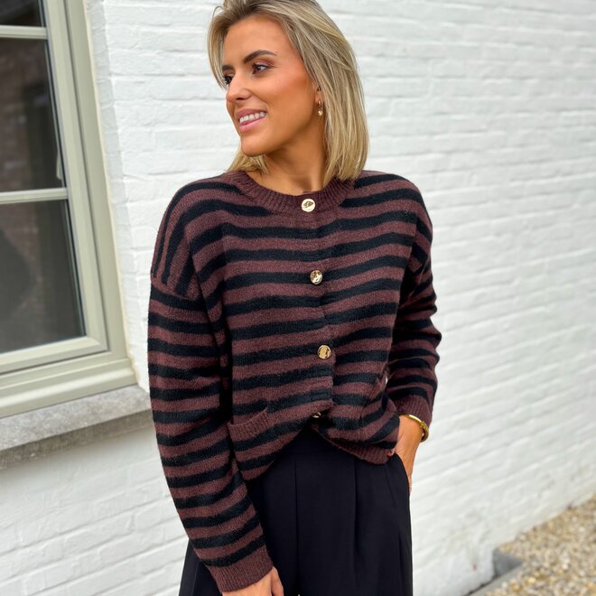 The Noir & Chestnut Cardigan