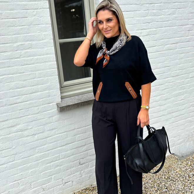 Classic fold trouser black