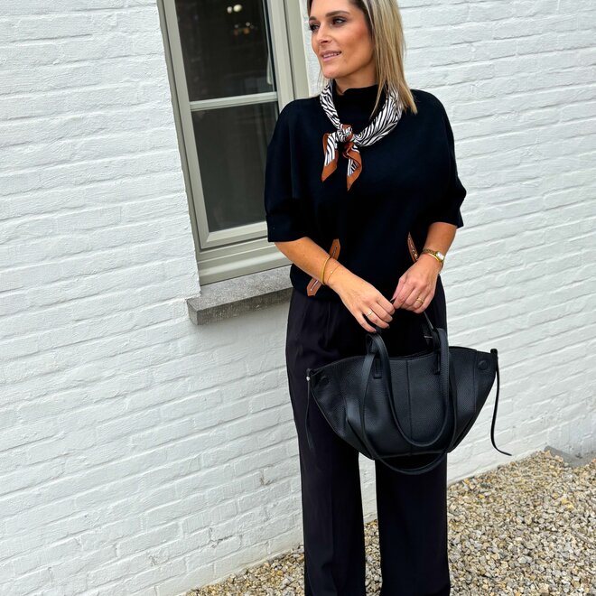 Classic fold trouser black