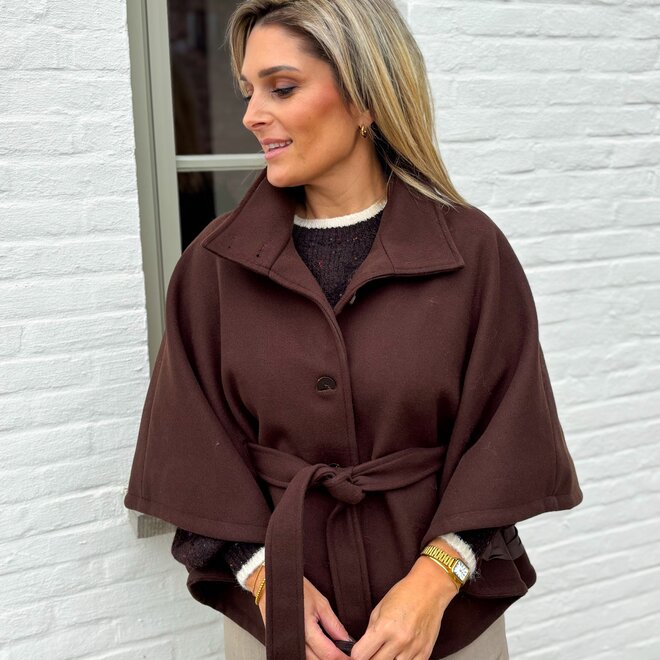Espresso Bow Coat