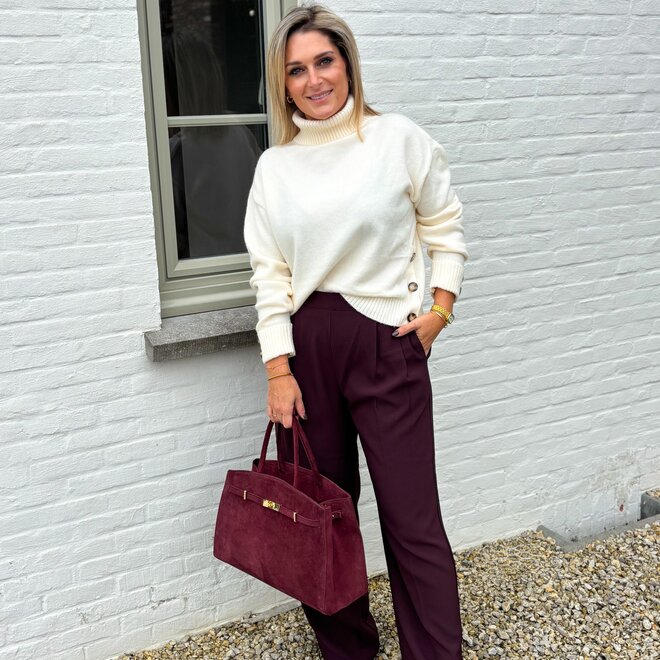Classic fold trouser prune