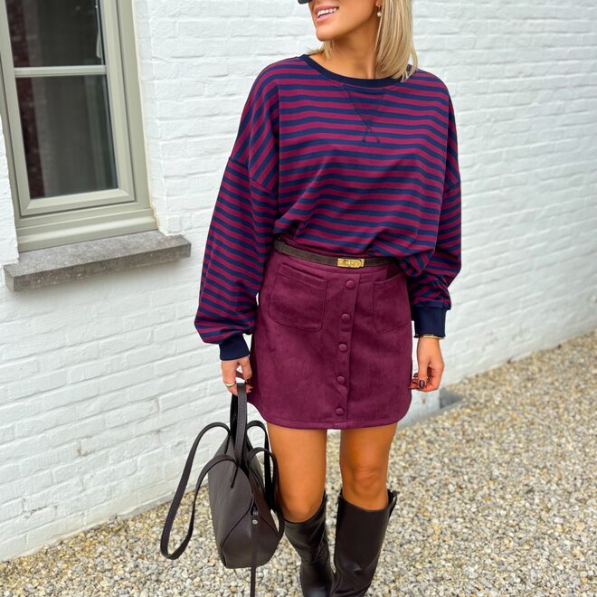 Reve en Bordeaux Skirt
