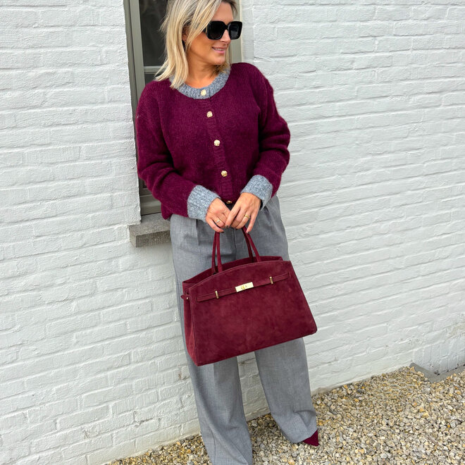 Bordeaux Belle Cardigan