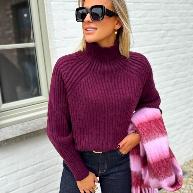 Nuage D'hiver Pull Bordeaux
