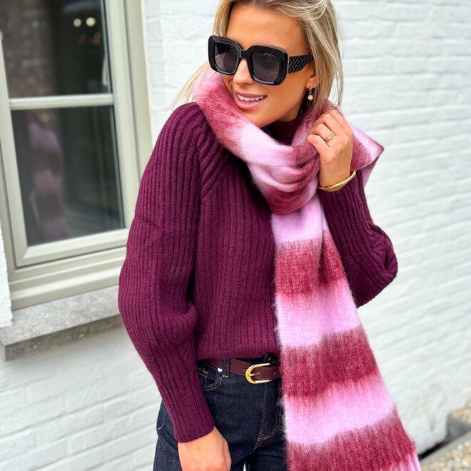 Nuage D'hiver Pull Bordeaux
