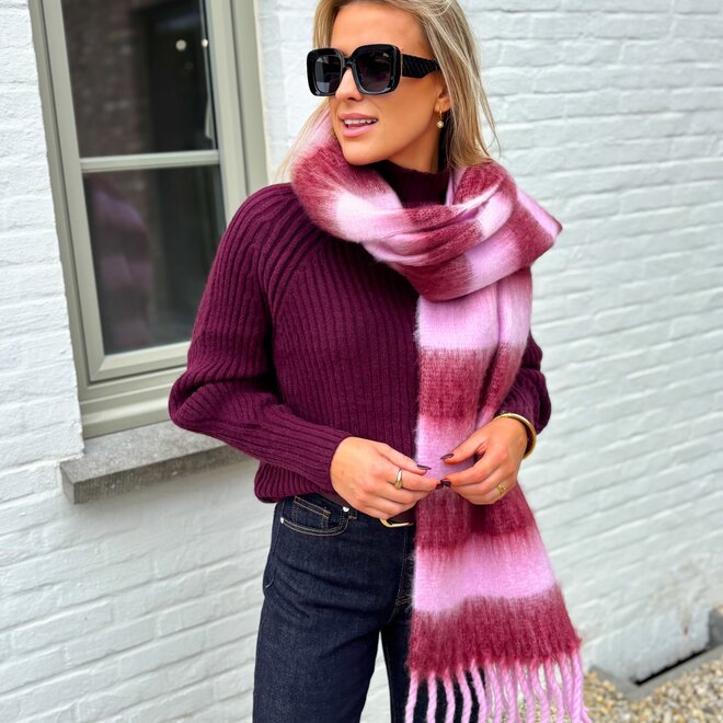 Nuage D'hiver Pull Bordeaux