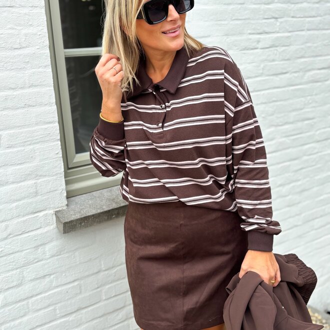 Parallel Pull Brown-Soft Roze