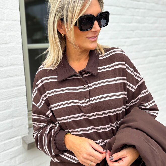 Parallel Pull Brown-Soft Roze