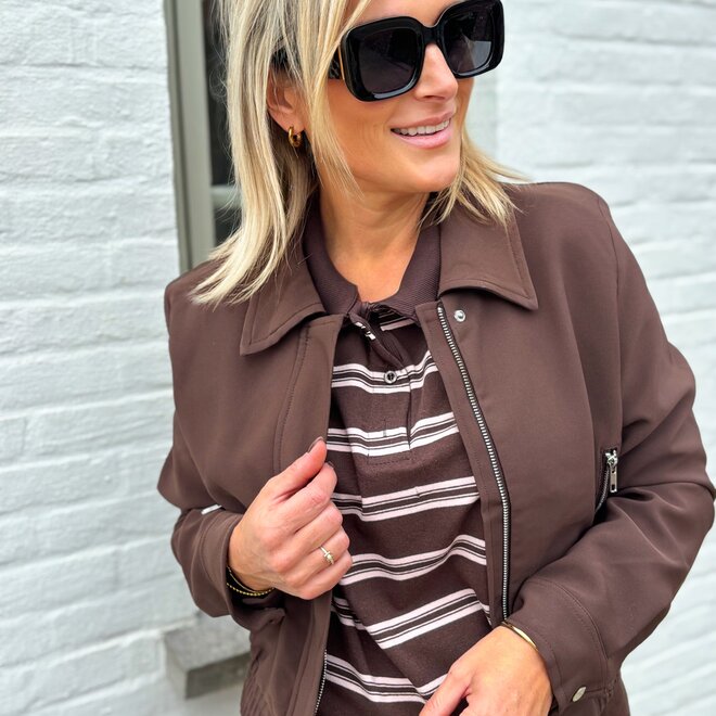 Parallel Pull Brown-Soft Roze