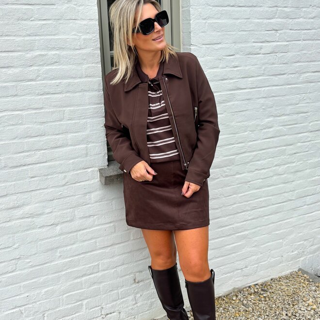 Parallel Pull Brown-Soft Roze