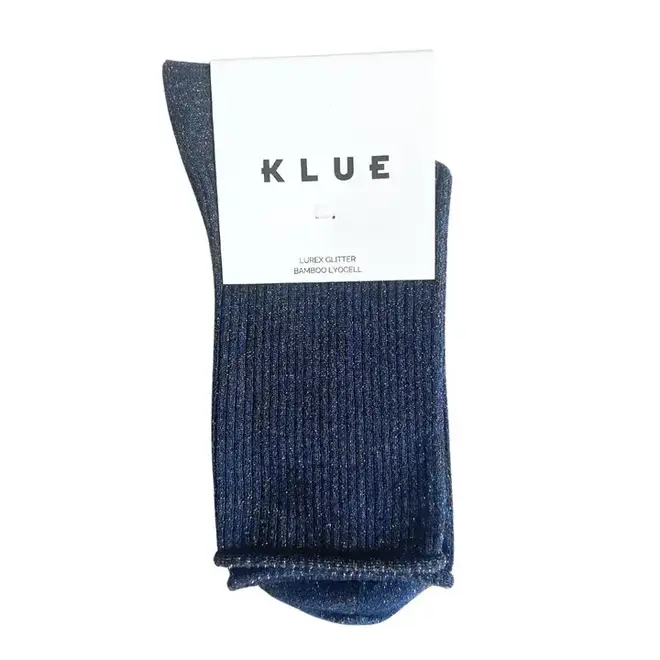 Klue dust star sokken van zijde en wol Blue